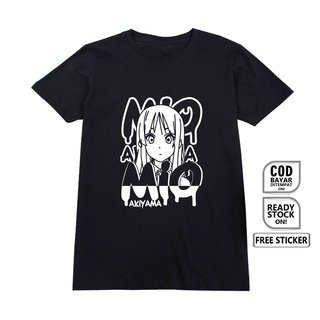 เสื้อยืดพิมพ์ลาย MANGA WAIFU MIO AKIYAMA K-ON HO KAGO TIME YOKO Hirasa MIO Tapsuci CHAN YUI HIRASAWA Ausasawa MIO Tumka CHAN YUI HIRASAWA Ausocawa MIO HIRASAWA