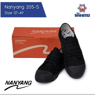 [ลูกค้าใหม่ราคา1บาท]🩴รองเท้าผ้าใบนันยางของแท้100%🩴รุ่น205-Sรองเท้านักเรียน นันยาง3สี เบอร์30-45แท้ทน