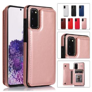 เคสโทรศัพท์หนังฝาพับพร้อมช่องใส่บัตรสําหรับ Samsung Note10 Plus / 10 9 8 S9 Plus