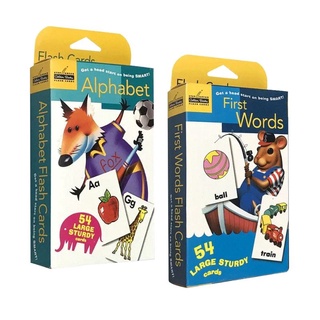 Flash cards : Alphabet + First words (2 Boxes) พร้อมส่ง