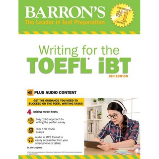 DKTODAY หนังสือ BARRONS WRITING FOR THE TOEFL IBT+ AUDIO (6ED)