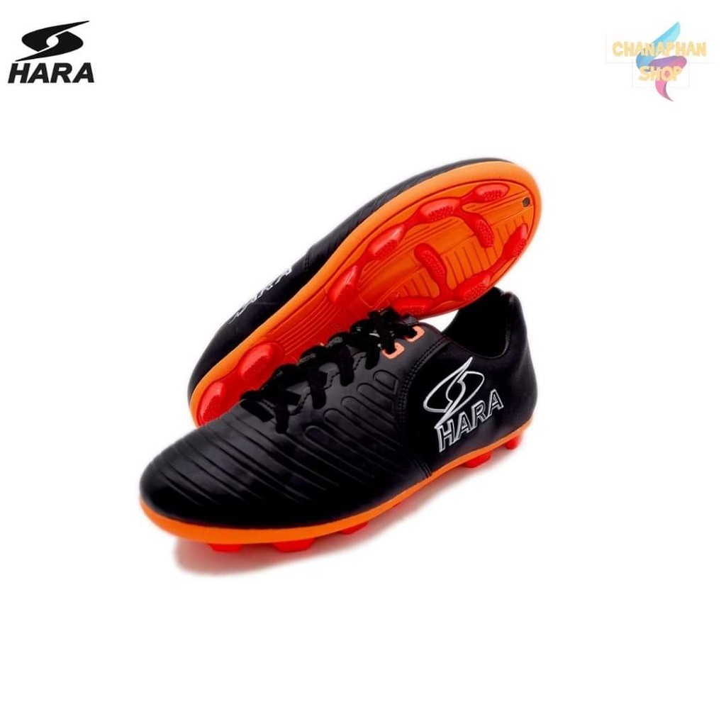 รองเท้าฟุตบอล รองเท้าสตั๊ด HARA รุ่น F93 สีดำส้ม SIZE39-44