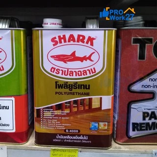 +SHARK ตราปลาฉลาม โพลียูรีเทน S4000ภายนอก ปริมาณ 3.785 ลิตร (1 GL.)