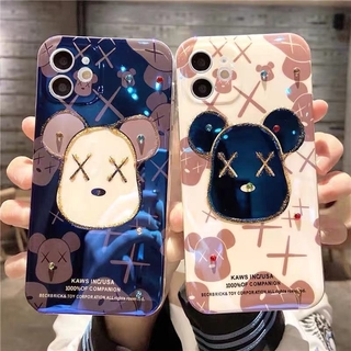 OPPO Reno5 คู่การ์ตูนหมีความรุนแรงเคสมือถือซิลิโคน OPPO Reno 5 Pro Reno5 น่ารัก vivo x60 กล่องป้องกันการหล่นเคสป้องกัน h7yhcqZ