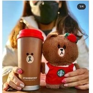 แก้วstarbucks +brown limited edition