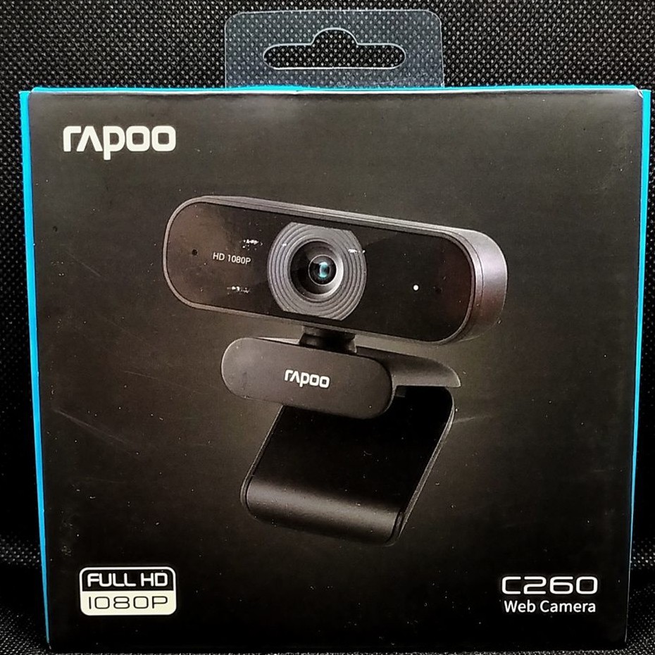 Webcam Rapoo C260 USB Full HD Webcam กล้องวีดีโอความละเอียด Ful HD 1080P / HD 720P Black