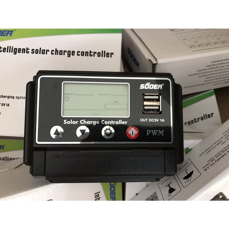 ถูกสุด.!!! โซล่าชาร์จเจอร์ SUOER รุ่น ST-W1210 10A 12/24V Auto