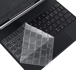 แผ่นปิดแป้นพิมพ์ TPU บางพิเศษ สำหรับ iPad Pro11 Pro12.9 Air6 Air5 Air4 Air Pro 11 13 นิ้ว คีย์บอร์ด