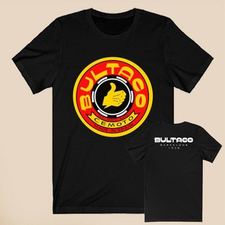 เสื้อยืดผู้ชาย เสื้อยืด พิมพ์ลายโลโก้ Bultaco Cemoto Spain สไตล์วินเทจ เข้ากับทุกการแต่งกาย สําหรับรถจักรยานยนต์ S-5XL