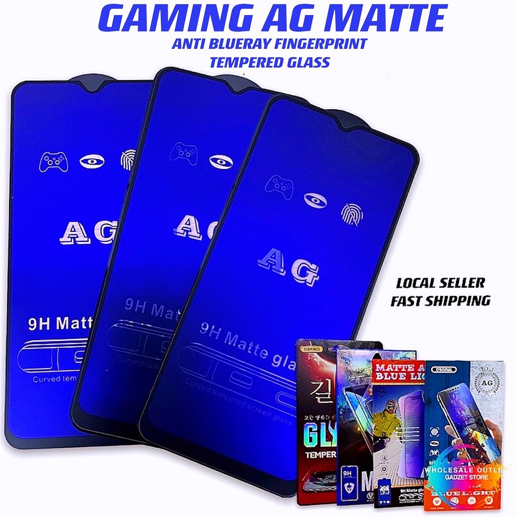 Honor X7 X8 X9 8A 8C 8X 9A 9X 9X Pro 9X Lite AG Matte Anti Blue Light Anti ลายนิ้วมือกระจกนิรภัย