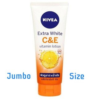 320 ml. jumbo size นีเวีย เอกซ์ตร้า ไวท์ ซี แอนด์ อี ไซส์  Nivea C&amp;E /   นีเวีย เอกตร้า ไวท์ รีแพร์ โพรเทค 320 ml.