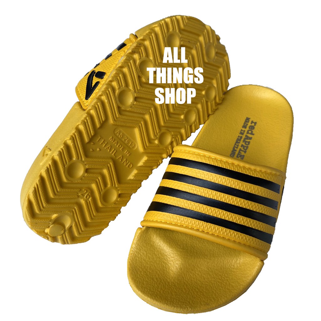 RED APPLE AS2613-1 ลายริ้ว รองเท้าแตะแบบสวมเด็ก พื้นเบา - รูปที่ 3