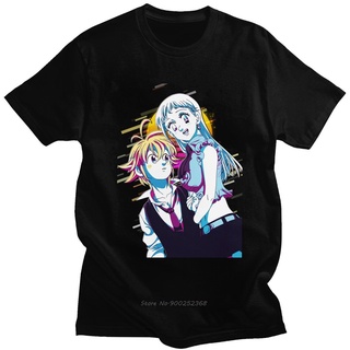 [100% Cotton] เสื้อยืด ผ้าฝ้าย พิมพ์ลาย Seven Deadly Sins Elizabeth No Taizai Nanatsu สไตล์ญี่ปุ่น ฮาราจูกุ สําหรับผู้ชา