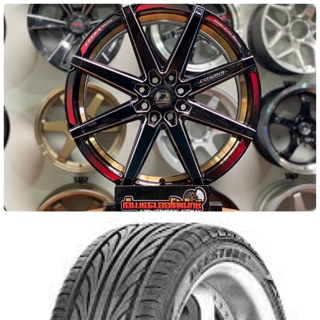 ล้อแม็กใหม่ขอบ17 Cosmis S1 Interline 17x7.75 ET30 4x100 และ4x114 พร้อมยางดีสโตน