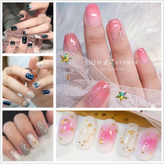 YMX 3D Nail Sticker Moon Star Flower Fruit Grid Stripe Rivet Gold foil Cartoon Fashion DIY Nail Art Manicure Waterproof