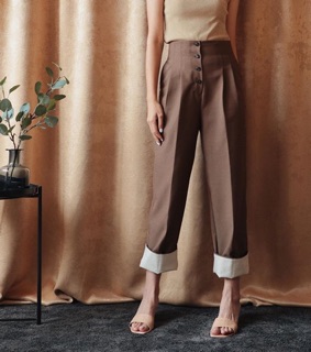 MAINICHI High-waist Trousers