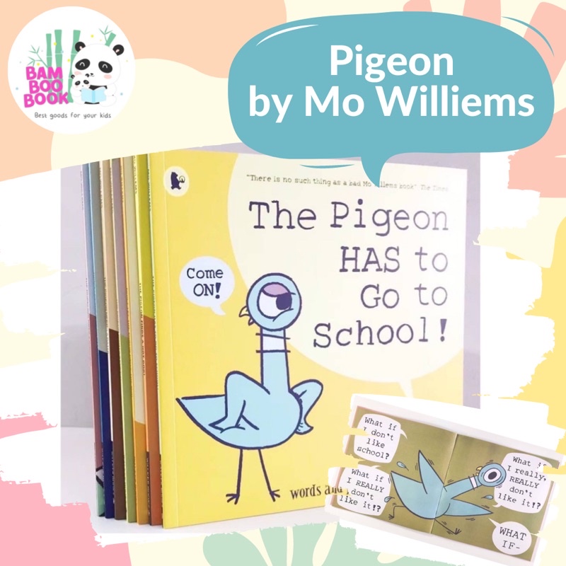 พร้อมส่ง !! หนังสือชุด Pigeon By Mo Williems ชุด 9 เล่ม Don’t let pigeon drive a bus