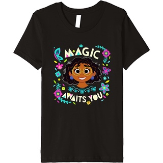 เสื้อยืดลําลอง แขนสั้น พิมพ์ลาย Disney Encanto Mirabel Magic Awaits You คุณภาพสูง สไตล์เกาหลี