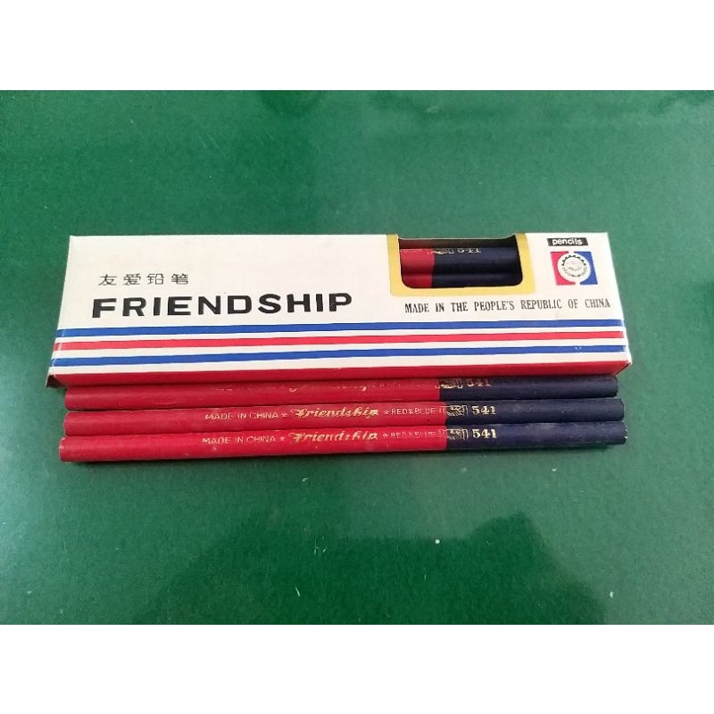MERAH [แพ็ค 12 ชิ้น] FRIENDSHIP RED BLUE PENCIL / SEWING PATTERN PENCIL / SEWING DRAWING PENCIL