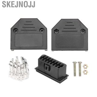 Skejnojj 16Pin Universal Obd2 Plug Male อะแดปเตอร์ปลั๊กเชื่อมต่อ Obd สําหรับเชื่อมต่อรถยนต์