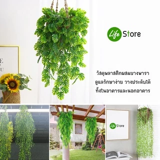 รวมต้นไม้ประดับช่อแขวนหลากชนิด ต้นไม้ประดิษฐ์ สวยงามเสมือนจริง (พร้อมส่งในไทย ถึงเร็วทันใจ)