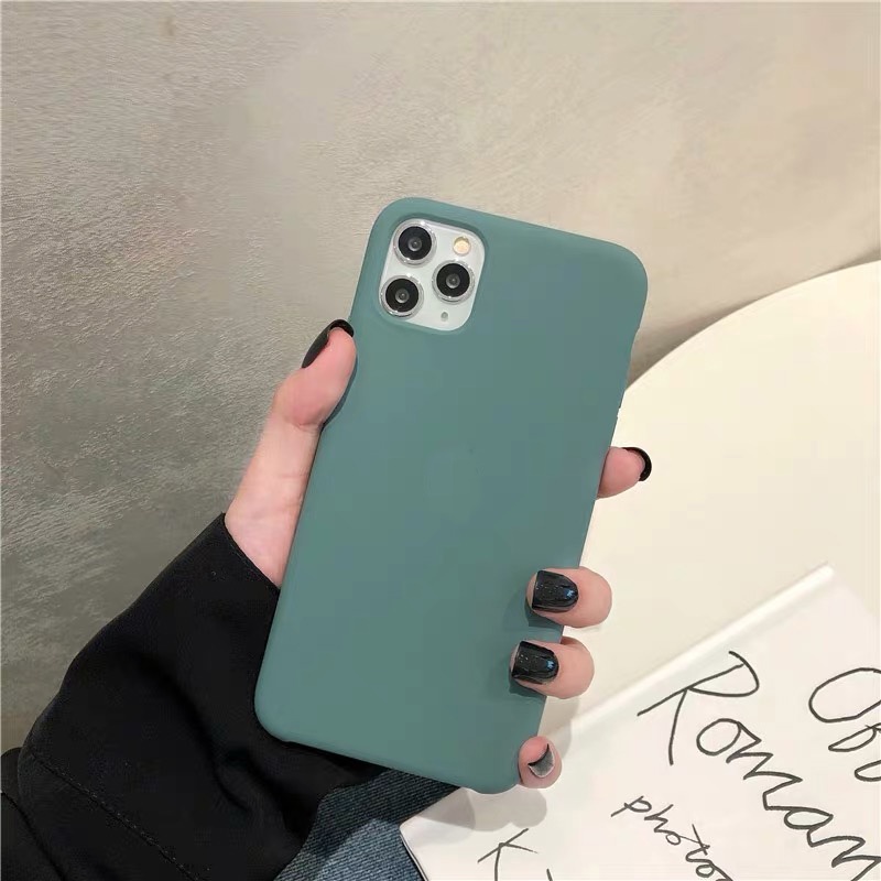 เคสกำมะหยี่ สีเขียวเข้ม สำหรับไอโฟนทุกรุ่น i6,i6s,i7,i8,SE,​6p​,​7p,8p,​X,XR,XsMax,i11,i12pro,i13pro max,14pro max,15pro