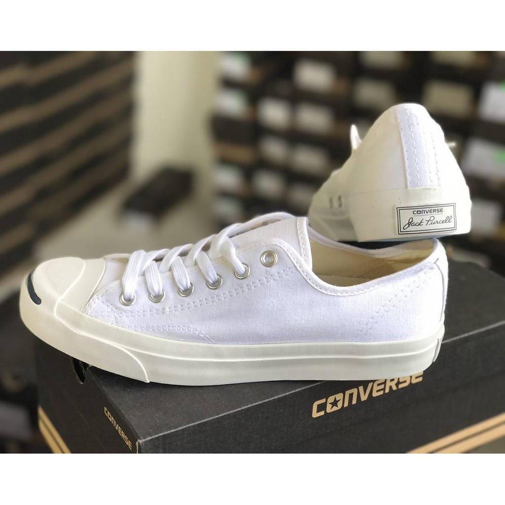 รองเท้าผ้าใบ Jack Purcell สีขาว ส่งฟรีEMS โค้ดลด80