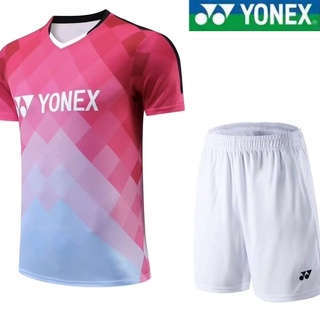 Yonex ใหม่ เสื้อผ้าแบดมินตัน แขนสั้น ระบายอากาศ แบบแห้งเร็ว สไตล์เกาหลี สําหรับผู้ชาย และผู้หญิง