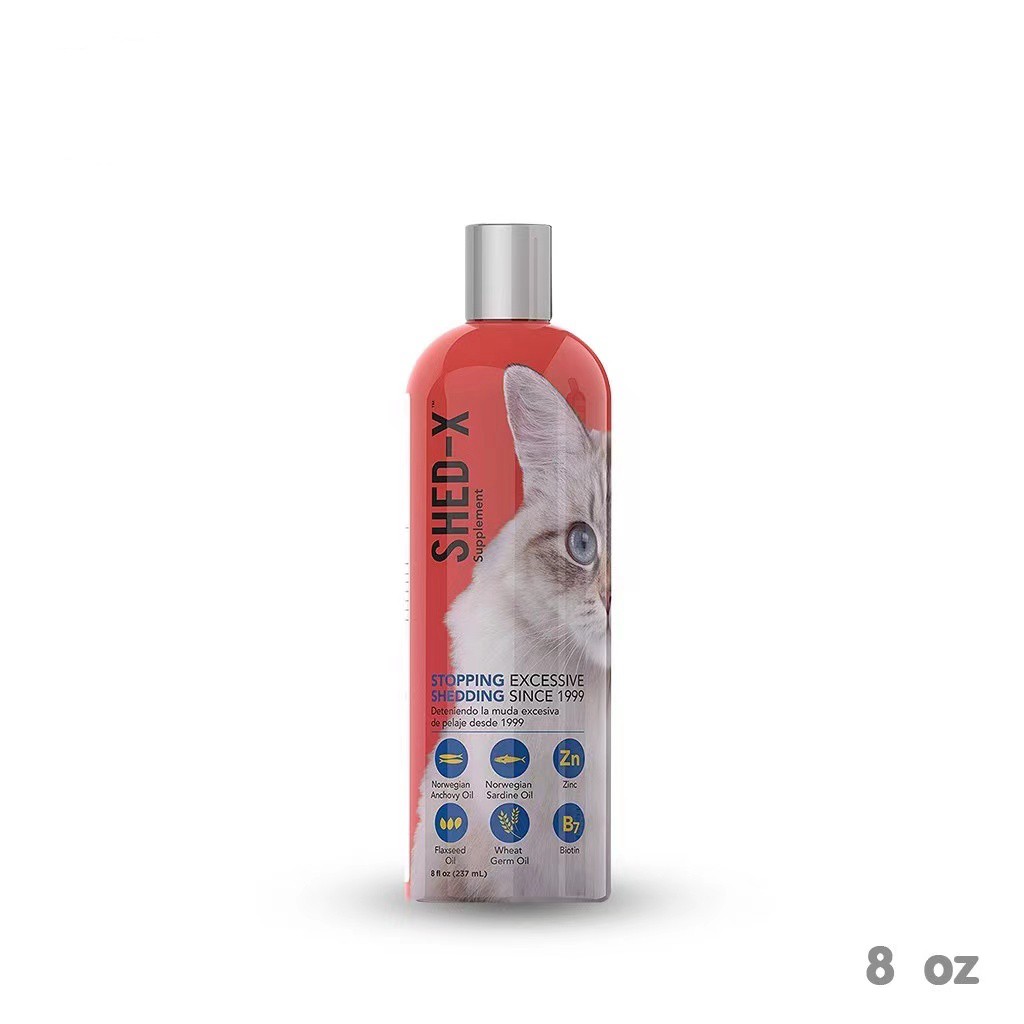 Shed-x Dermaplex 8oz (237ml) อาหารเสริมลดขนร่วงและบำรุงขนให้เงางาม สำหรับแมว
