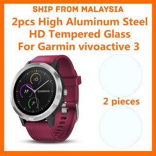 Garmin vivoactive 3 / vivoactive 3 Element [ 2 ชิ้น ] ฟิล์มกันรอยหน้าจอ HD กระจกนิรภัย เหล็กอลูมิเนียมสูง