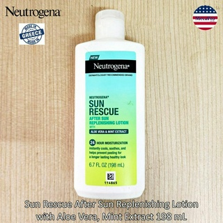 Neutrogena® Sun Rescue After Sun Replenishing Lotion 198 mL นูโทรจีนา โลชั่น บำรุงผิว หลังออกแดด