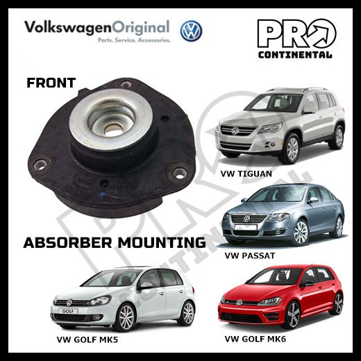 VOLKSWAGEN GOLF MK5 MK6 TIGUAN PASSAT ด้านหน้า ABSORBER MOUNTING