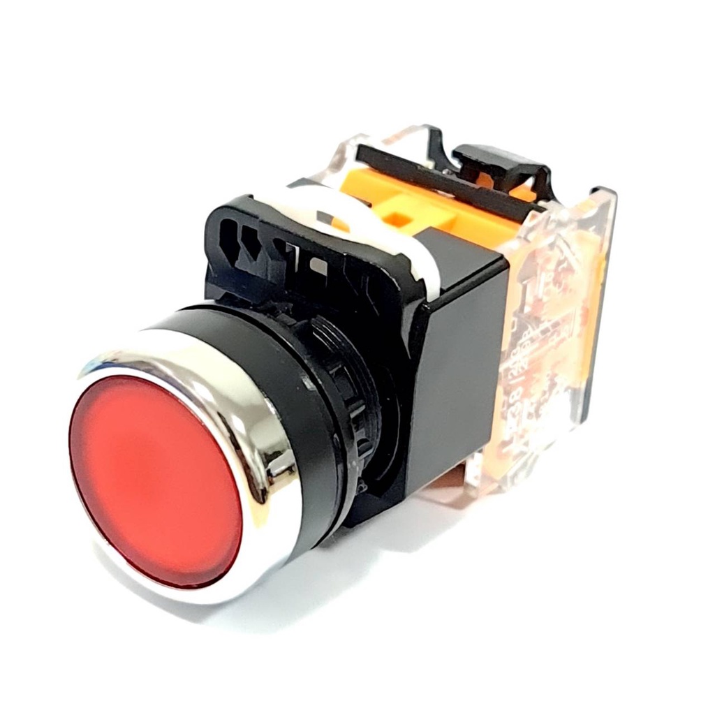 PUSH BUTTON LA38-11BN,22mm,Red