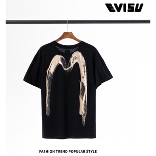 【HOT】เสื้อยืดแขนสั้น ผ้าฝ้าย พิมพ์ลาย Evis แฟชั่นสําหรับผู้ชาย และผู้หญิง