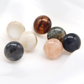 10ชิ้น/เซ็ต11/15/20มิลลิเมตรแมวน่ารักตารอบปุ่มโลหะสีทองสําหรับเสื้อผ้าผู้หญิงเสื้อตกแต่ง