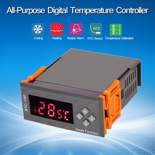 ออพติคอลความแม่นยำสูงทุกจุด AC110-240V LED Temperature Temperature Controller