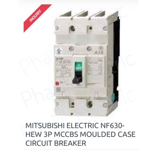 Mitsubishi MCCB NF630 HEW 3P 300-630A 70ka/380v มิตซูบิชิ MCCB NF630 HEW 3P 300-630A Molded Case Circuit Breaker