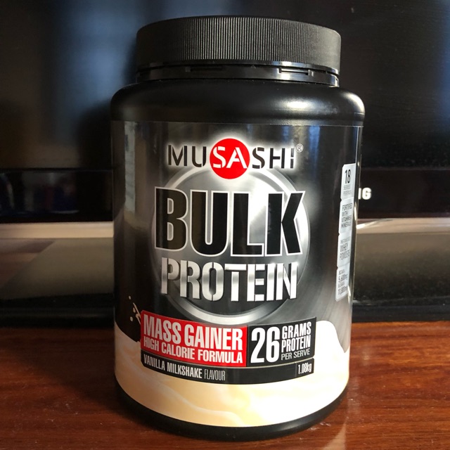 Musashi Bulk Mass Gain Vanilla 1.08 kg ของแท้ 💯 %