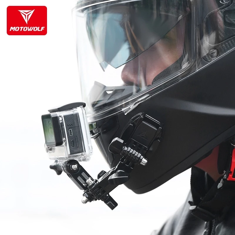 MOTOWOLF ชุดติดหมวกกันน้อค รุ่น MDL3520 สำหรับ กล้องโกโปร กล้องแอคชั่น for Gopro , Action camera thumbnail 6