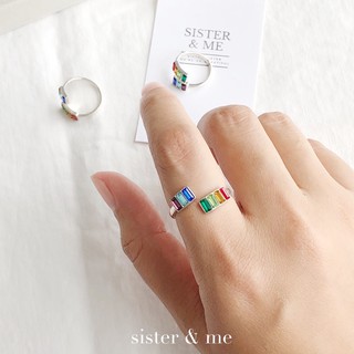 little rainbow ring 🌈 | แหวนรุ้ง 7 สี (เงินแท้)