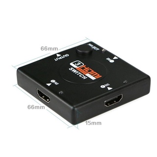 กล่องฮับสวิตช์แยก Hdmi 3 พอร์ต AUTO ตัวขยายสัญญาณ HDMI