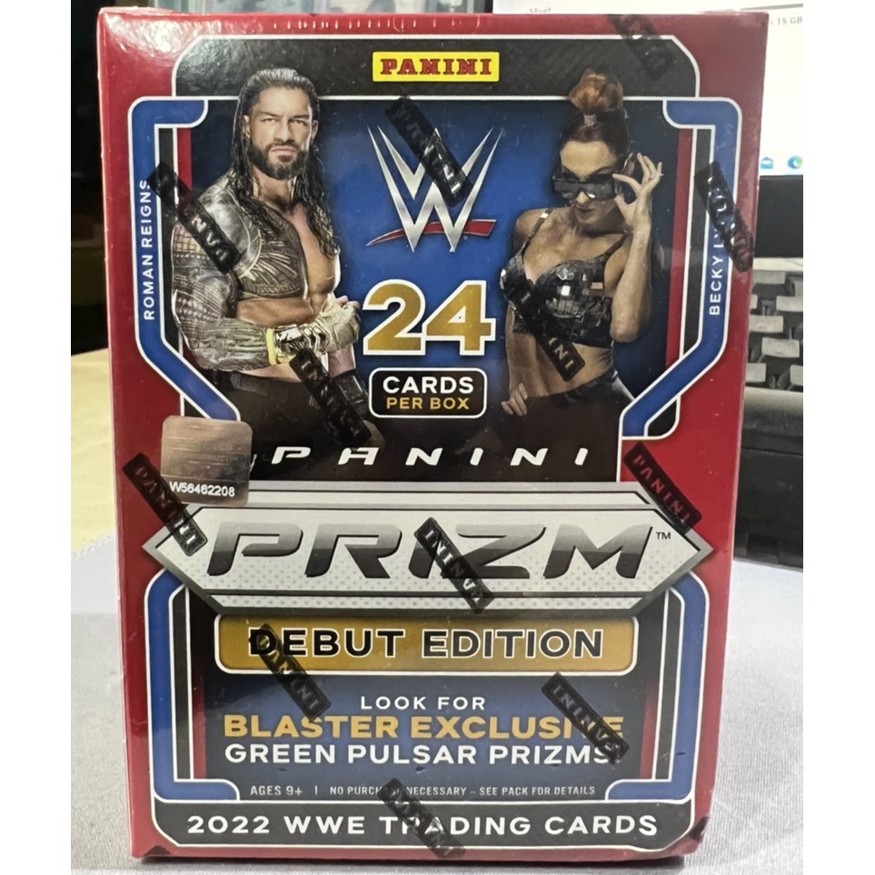 พร้อมส่ง !!! 2022 Panini WWE Prizm Wrestling Blaster Box (Green Pulsar Prizms!)