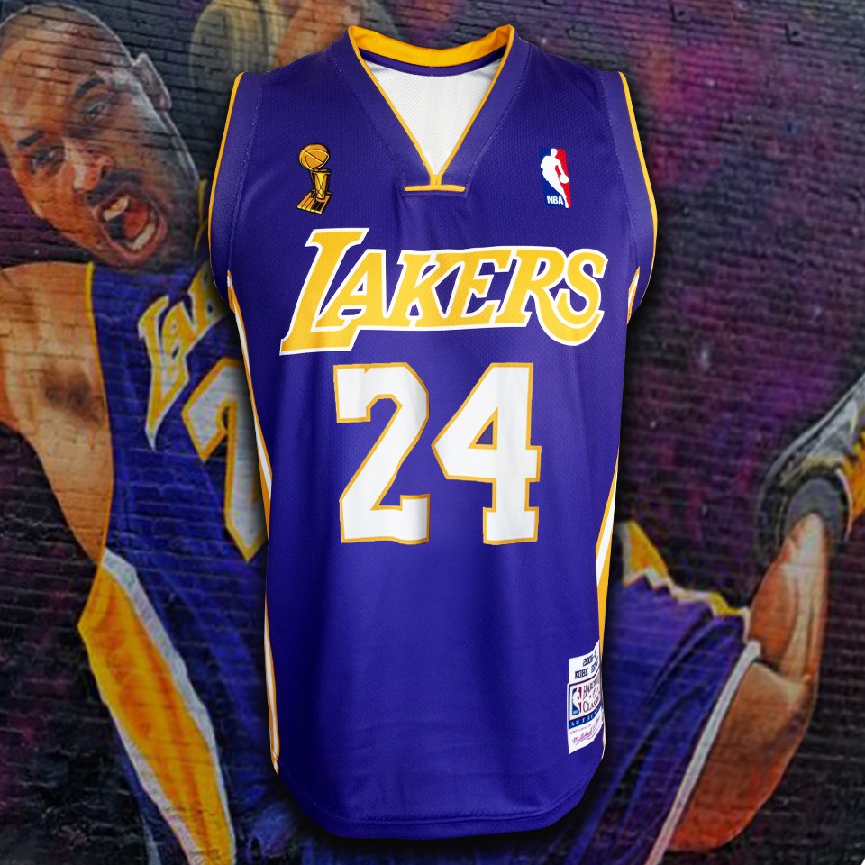 เสื้อบาสเกตบอล NBA LA.Lakers ทีม ลอส แองเจลิส เลเกอร์ส #BK0011 รุ่น Classic Kobe Bryan#24 ไซส์ S-5XL