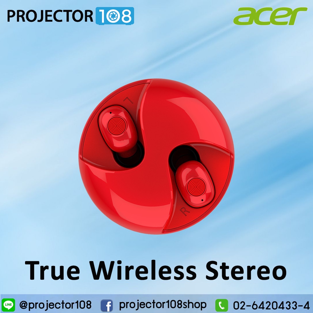 Acer True Wireless Stereo AHR Series Bluetooth Earbuds