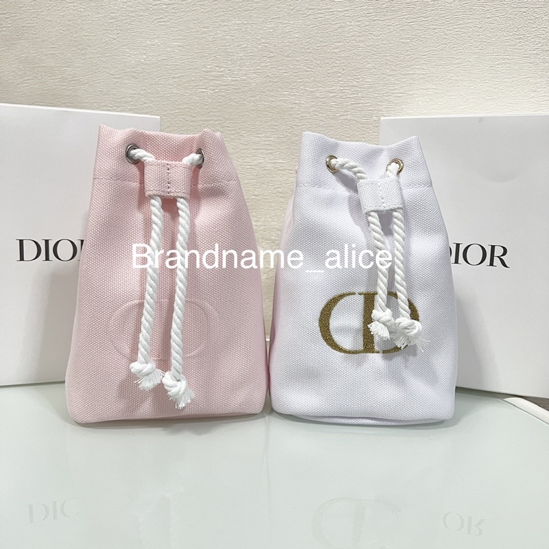 แท้💯 กระเป๋าเครื่องสำอางค์ Dior pouch ทรงขนมจีบ