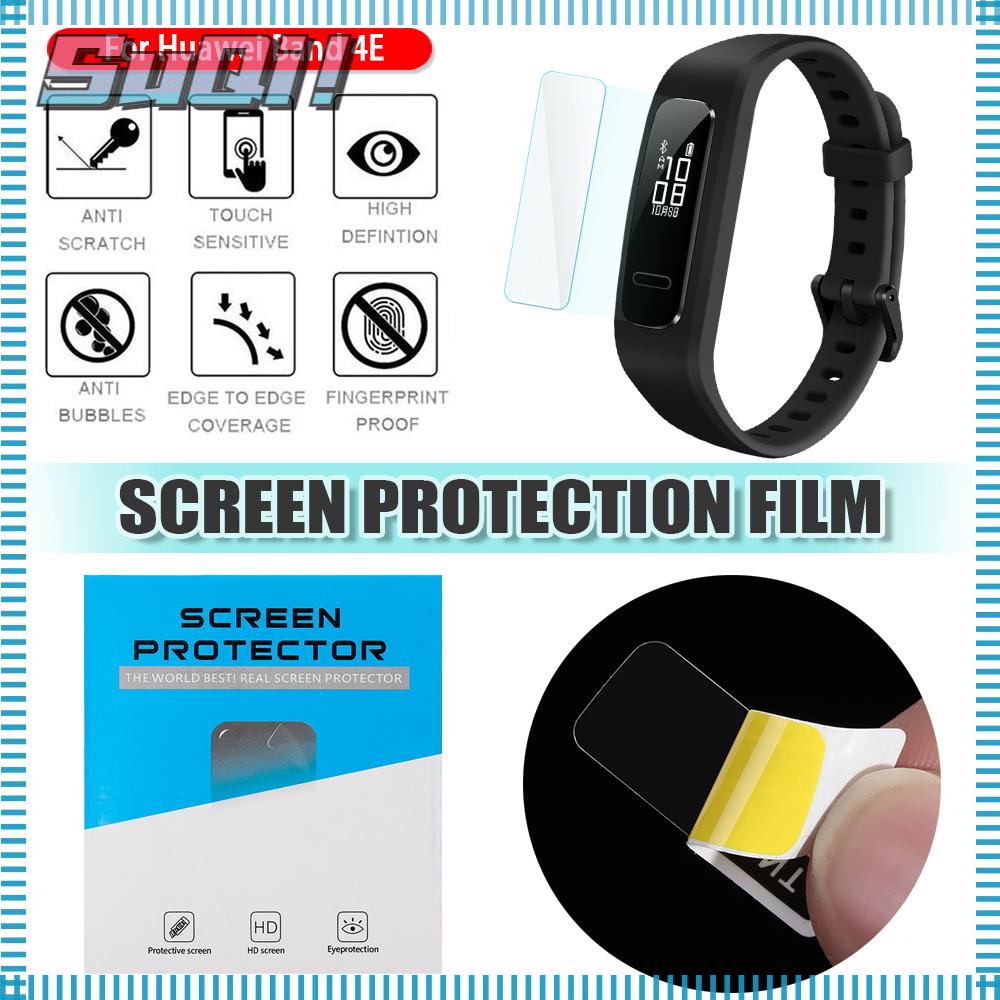 Soft TPU Protective Film Screen Protector For Huawei Band 4E Smart Watch