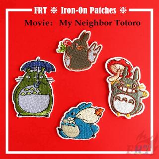 แพทช์ป้าย my neighbor totoro 1 ชิ้น/2 ชิ้นสําหรับเย็บปักตกแต่งเสื้อผ้า (totoro) 04