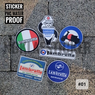 Sticker Lambretta แบมเบทต้า สติ๊กเกอร์กันน้ำ100% ติดรถ ส่งไว