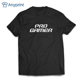 เสื้อยืดสําหรับผู้ชาย❦I.Anyprint เสื้อเกมเมอร์ "Pro Gamer" เสื้อยืดสําหรับผู้ชาย/เสื้อยืดสําหรั [:Y