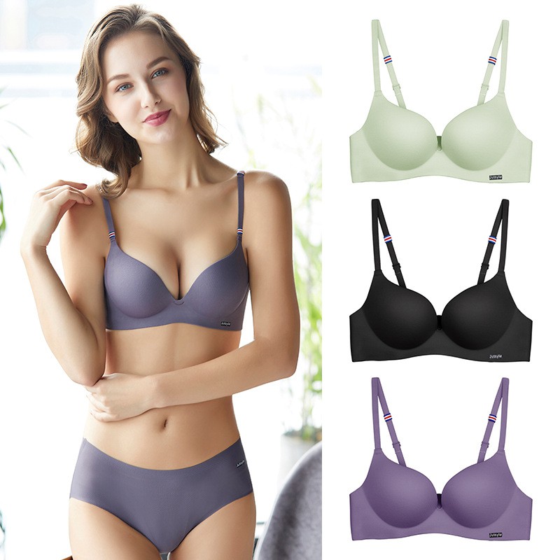 พร้อมส่ง 6 สี บราไร้รอยต่อ ไม่มีโครง ฟองน้ํานุ่ม Push Up Bra